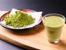 地産地消メニュー(西尾抹茶プリン)