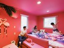 ハートの形のフラミンゴは幸福や恋愛の象懲とされています。カップルにもおすすめ