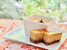 【朝食】キャラメルケーキ、手作りプリン