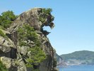 獅子岩(ホテルから車で20分):世界遺産。海に向かって吠える獅子のような姿で知られる「獅子岩」。