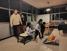 冬に行った「竹灯りと屋台祭り」の射的・輪投げの画像。夏休みにお子様向けプレイルームを開放します。