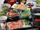 シンプルプラン夕食の一例です。料理内容は季節や仕入れ状況により変更となる場合がございます。