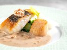 土地の恵みコース(2026秋)平目と帆立貝柱のポワレ