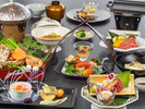 2024年7月・8月【お献立の一例】旬の食材を活かした和洋折衷創作会席膳をご用意致しました。