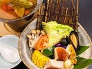 2026年5月6月《お献立の一例》台の物:赤魚・帆立・烏賊・ムール貝と旬野菜の「海鮮ブイヤベース鍋」♪