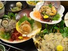 冬のごちそう「ヒラメ」と「アワビ&貝づくし」