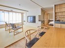 2024年に誕生したプレミアム客室は、温泉付き&お部屋食