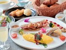 プレミアム客室限定で、ホテルのような洋風朝食が選べます