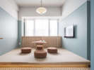 Moderate Large with Japanese-style�b�N�C�[���T�C�Y�x�b�h�Ə�̏��オ��ɍ���Z�b�g������a�m���ł��B
