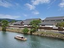 【堀川遊覧船】当館より徒歩15分。城下町松江の美しい風景を宍道湖遊覧船でのんびりご覧ください。