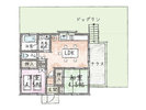 【大川汐見崎20】間取り図(2DK)