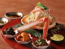 【冬の特別会席】松葉蟹の灯台盛り