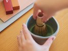 お抹茶を点ててほっと一息。