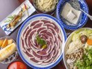 鴨鍋プランのお食事