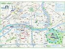 大阪梅田、大阪城地図
