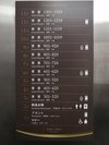 エレベーター内各階案内図
