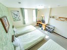 【3人部屋の恐竜ルーム・305】シングルベットが3つ並んだステゴサウルスとトリケラトプスのお部屋です
