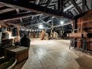【奥出雲百姓塾・屋根裏】2階の屋根裏には、古い農具、民具を展示(ご要望に応じてご案内します)