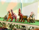 【ミュージアムショップ】各種ビニールモデル恐竜。約35種類、柔らかく持って遊べるのでのお子様に人気!
