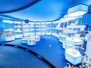 【2階博物館】海の多様性を様々な年代の化石と標本を通して展示しています。