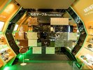 【1階博物館】化石が入った石材を展示しているスペースになります。
