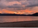 ■夕方の田沢湖|当館の目の前にございます。