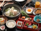 ■朝食一例|季節替わりの鍋や錦牛が入ったカレーはブッフェコーナにご用意しております。