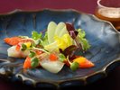 ■夕食一例|海鮮カルパッチョ風サラダ添え ※一例