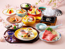【3〜4月】旬を楽しめる月替わり基本会席1泊2食付プラン★ワンドリンク付で更にお得★
