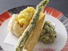 鱧の三色揚げ〜南高梅塩添え〜