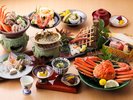 かに会席「匠」蟹刺しや焼蟹、蟹鍋に、まるごと一杯蟹をご堪能ください。