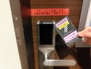 女性浴場入口 キーセンサー