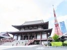 増上寺と東京タワー、浜松町の観光名所ですね。
