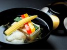 御椀/鱧葛打ち・浅蜊進丈(2026年夏 お食事イメージ)