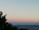 部屋から見える夕景です。