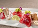 【季節の会席】秋(2026年9月〜11月)お造り 戻り鰹 太刀魚