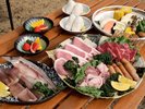 ◆夕食BBQ:オリーブ豚と牛ロースのスタンダードBBQ ※夕食イメージ