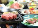 ごっつぉ会席は飛騨牛の食べ比べが出来ます。