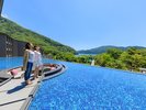 【水盤テラス】箱根の自然をご体感いただけます。