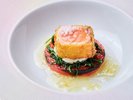【夕食】アトランティックサーモンのレアカツ塩レモンソース ※イメージ