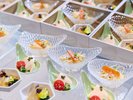 【夕食】季のしずく(山椒風味のチキンコンフィ・翡翠茄子と蒸し鶏・しらすと塩昆布の冷製カッペリーニ)