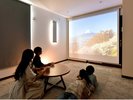 【ルーフトップヴィラ シアタールーム付】大画面のシアターで動画鑑賞