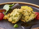 【土地の恵み会席】夏(2026年6月〜8月)魚料理 鱧の香草フライ