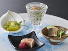 【土地の恵み会席】夏(2026年6月〜8月)前菜 瀬戸内小暑の前菜