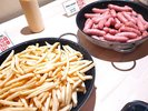 朝食バイキングポテト&ソーセージ