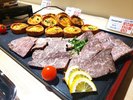 朝食バイキングローストビーフ&キッシュ