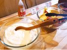 朝食バイキングヨーグルト&リンゴ