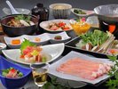 *【お食事例】米沢天元豚しゃぶしゃぶプラン!地元名産豚をしゃぶしゃぶで!