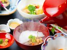 四季会席の締め郷土料理たぬくい