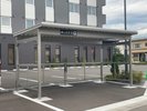 駐輪場は屋根付きです。